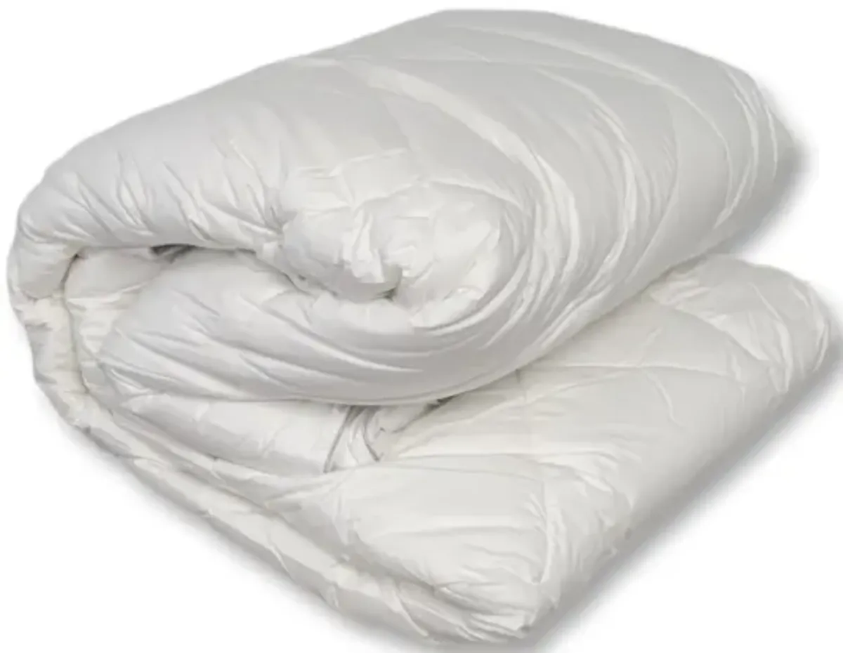 Cotton House - Hotel Comfort Synthetic Duvet, 100% Cotton, 100% MicroGel Fiber 3D Filling, White