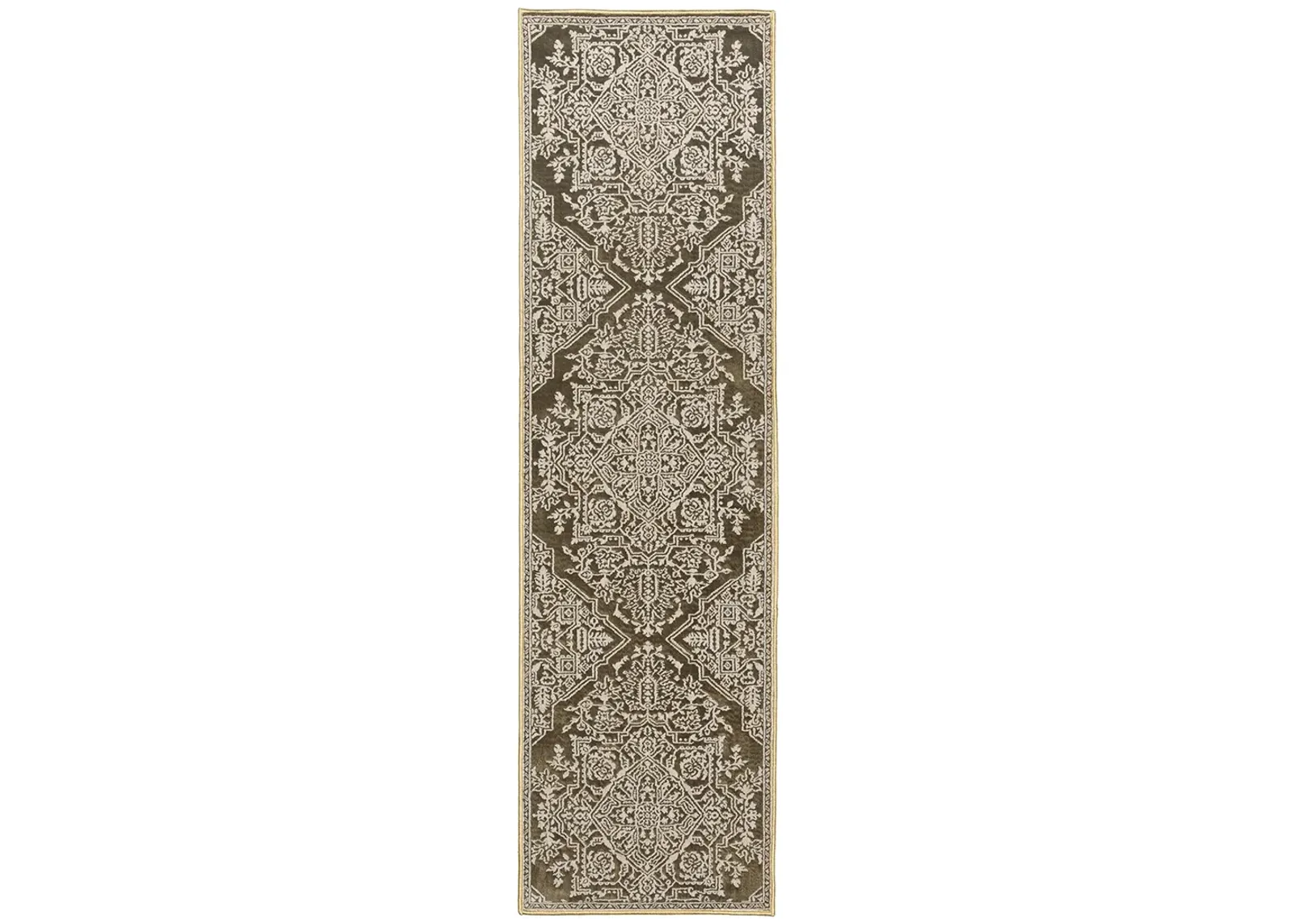 Intrigue 2'3" x 7'6" Gold Rug