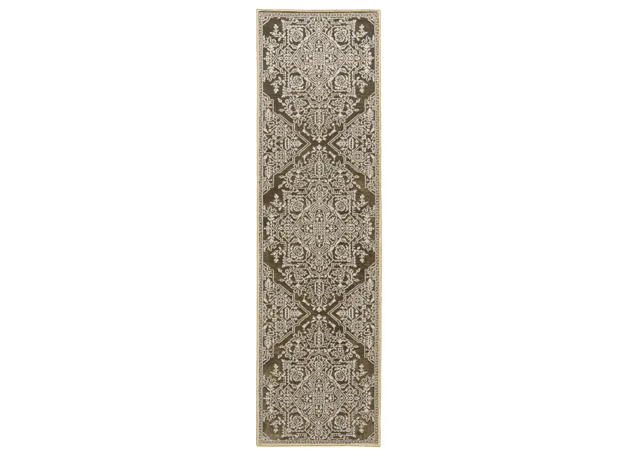 Intrigue 2'3" x 7'6" Gold Rug