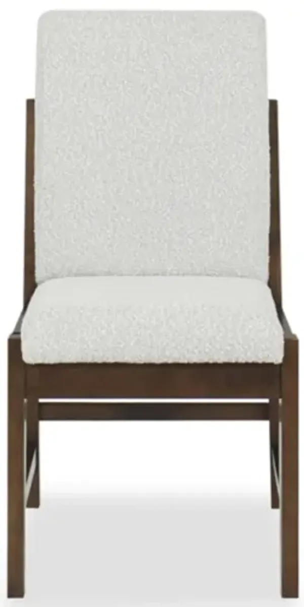 Brisbane Side Chair in Boucle Beige