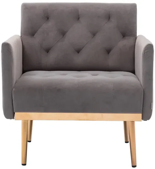 Streamdale Accent Chair, Leisure Single Sofa With Rose Golden Feet