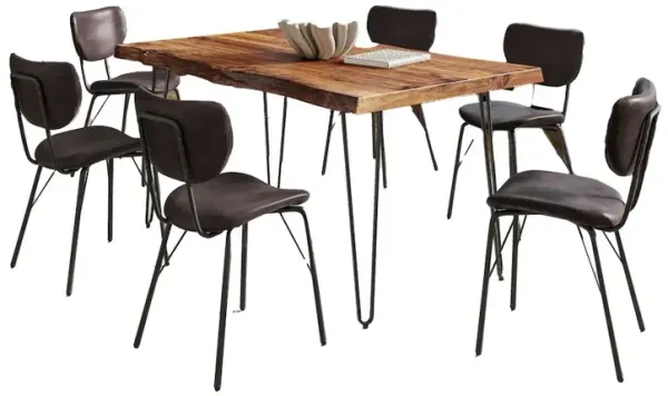Jofran Nature's Edge 60 Seven Piece Modern Dining Set
