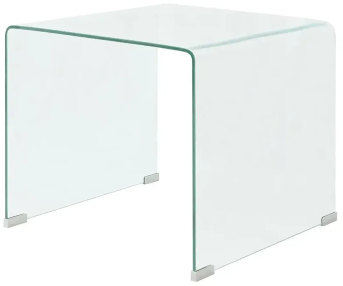 vidaXL Coffee Table Tempered Glass Clear