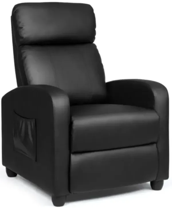 Recliner Sofa Wingback Chair with Massage Function