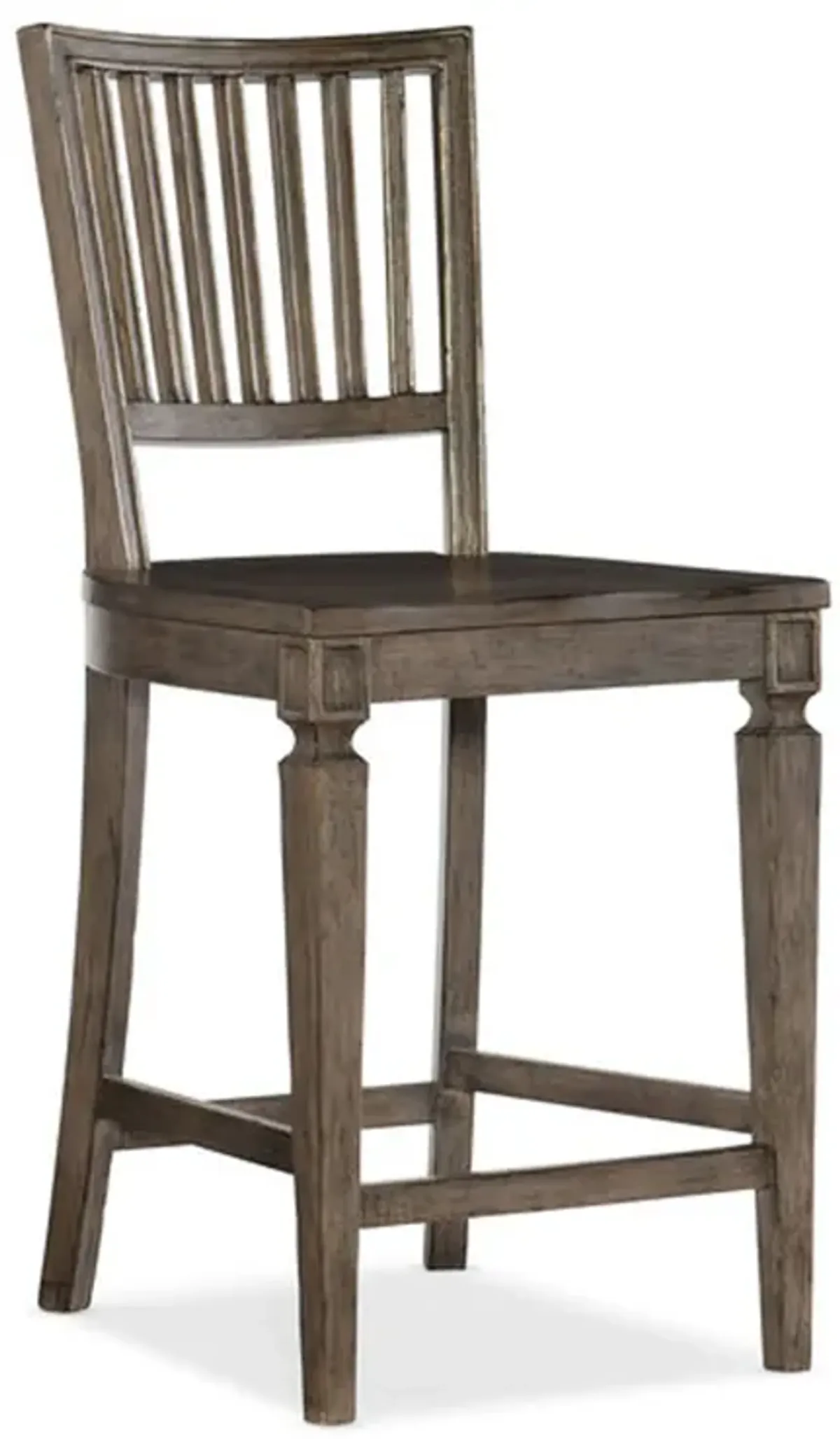 Woodlands Counter Stool in Dark Wood