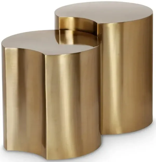 Meridian Furniture Dimple Gold End Table