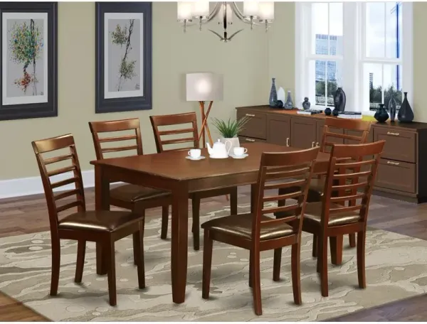 7 PC Dining room set-Dining Table with 6 matching Chairs