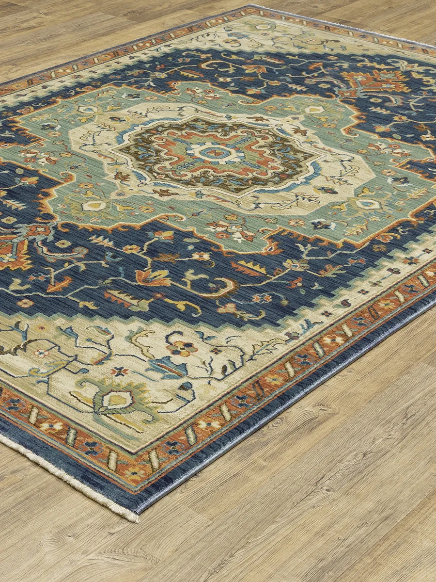 Francesca 9'10" x 12'10" Blu Rug