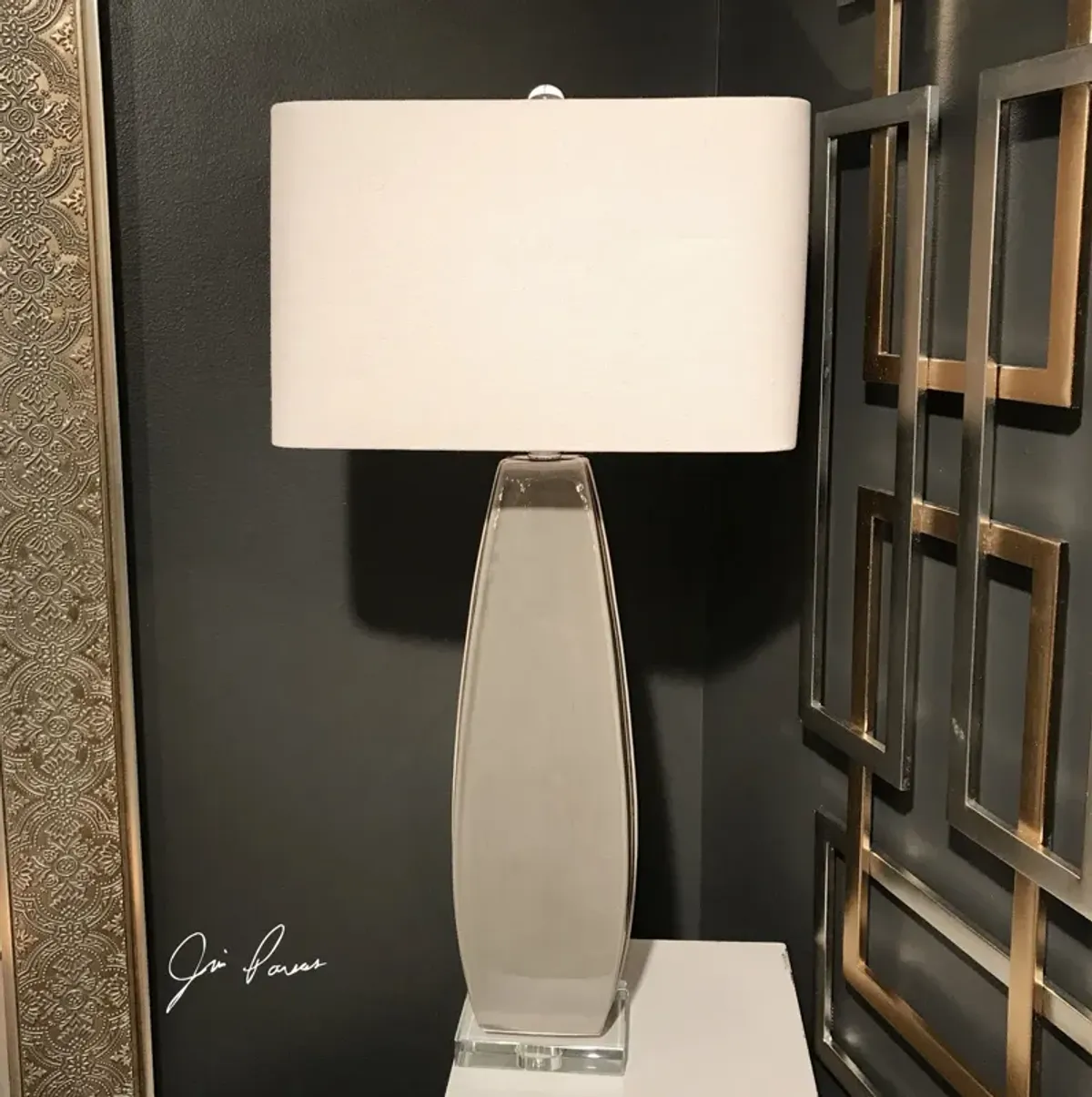 Uttermost Michalla Charcoal Lamp