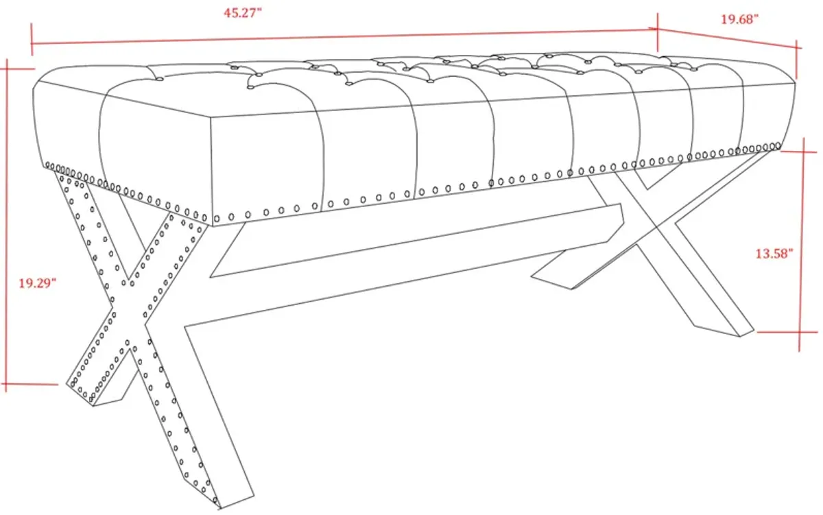 Inspired Home Wendy Bench