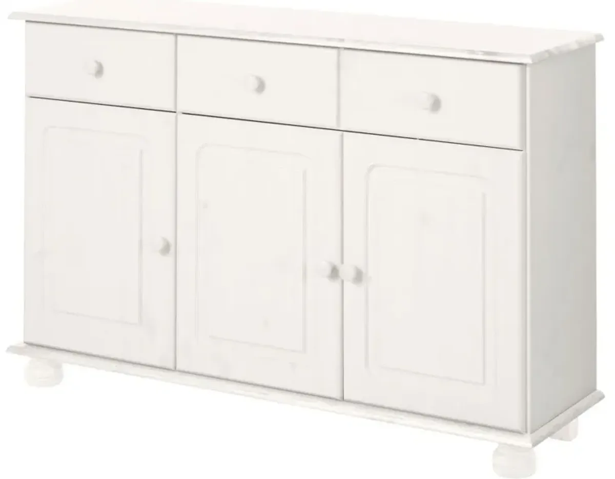 REALROOMS Chester Sideboard with 3 Drawers and 2 Cabinets