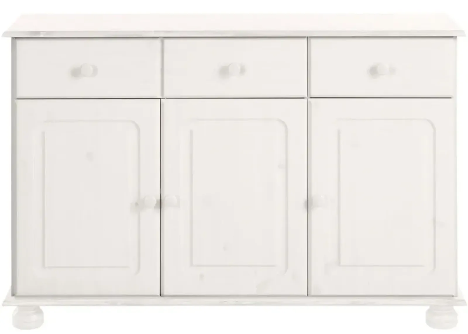 REALROOMS Chester Sideboard with 3 Drawers and 2 Cabinets