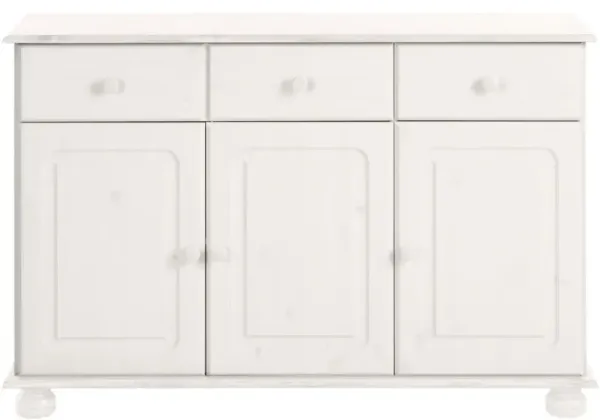 REALROOMS Chester Sideboard with 3 Drawers and 2 Cabinets