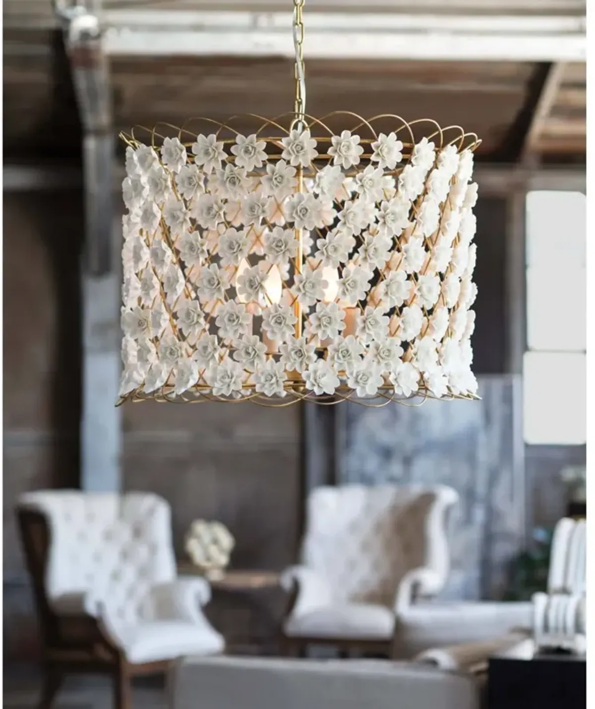 Alice Porcelain Flower Chandelier