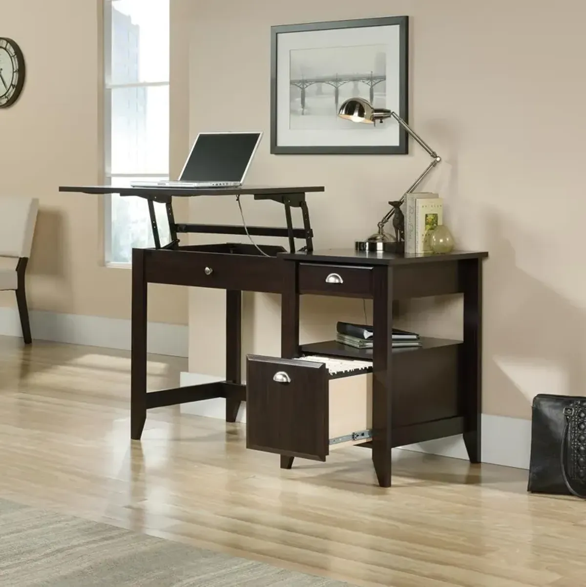 Sauder Shoal Creek Lift Top Desk Jw