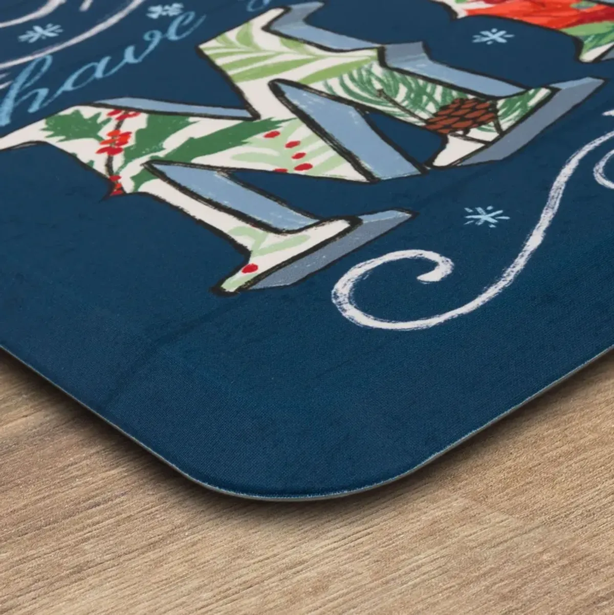 Holiday Joy Merry Multi 1' 6" x 2' 6" Door Mat