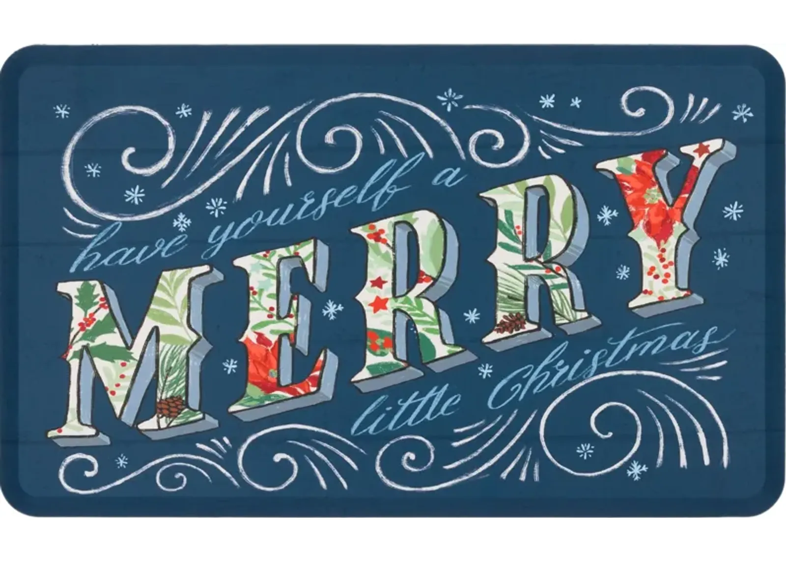 Holiday Joy Merry Multi 1' 6" x 2' 6" Door Mat