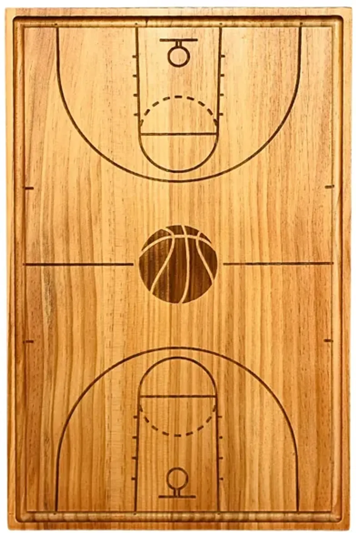 Basketball Court Wood Board - 18" x 12"