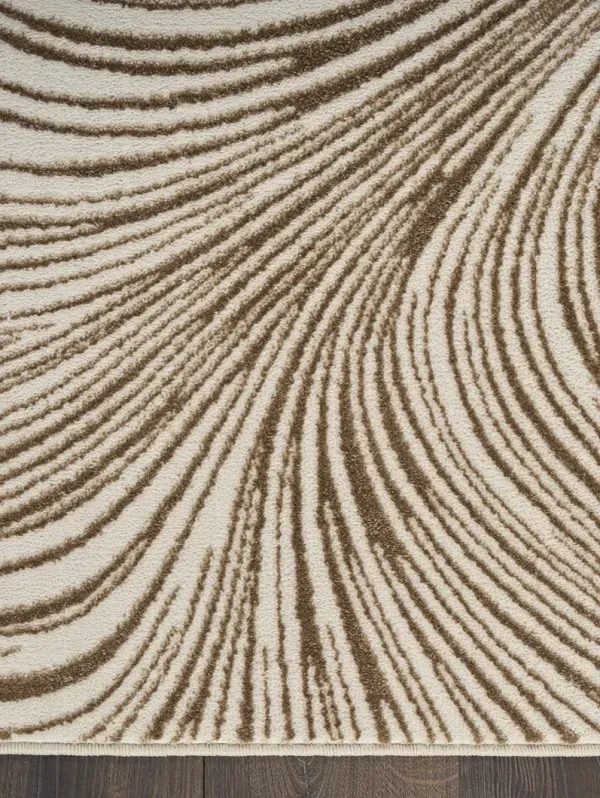 Central Park West CEP02 Beige/Brown 3'11" x 5'11" Rug