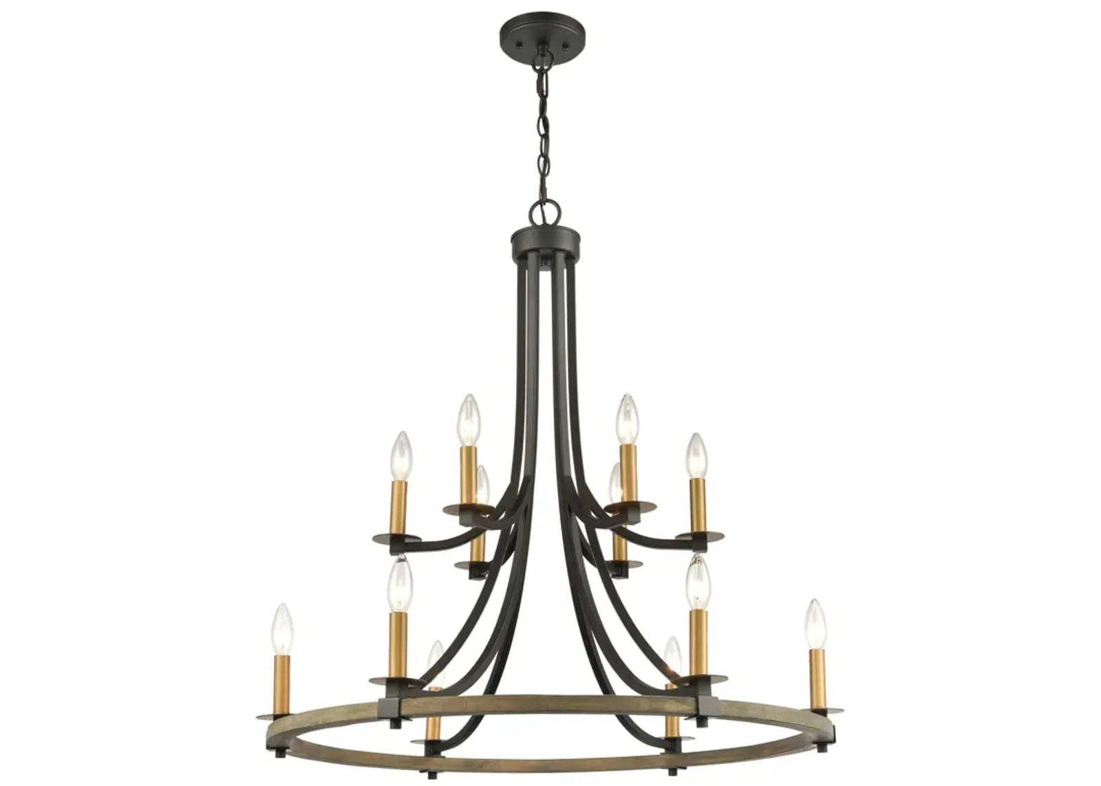 Woodbridge 32" Wide 12 Light Chandelier