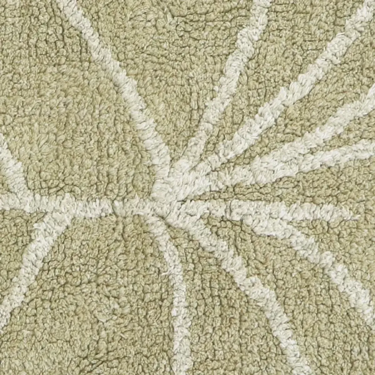 Washable rug Mini Monstera Olive