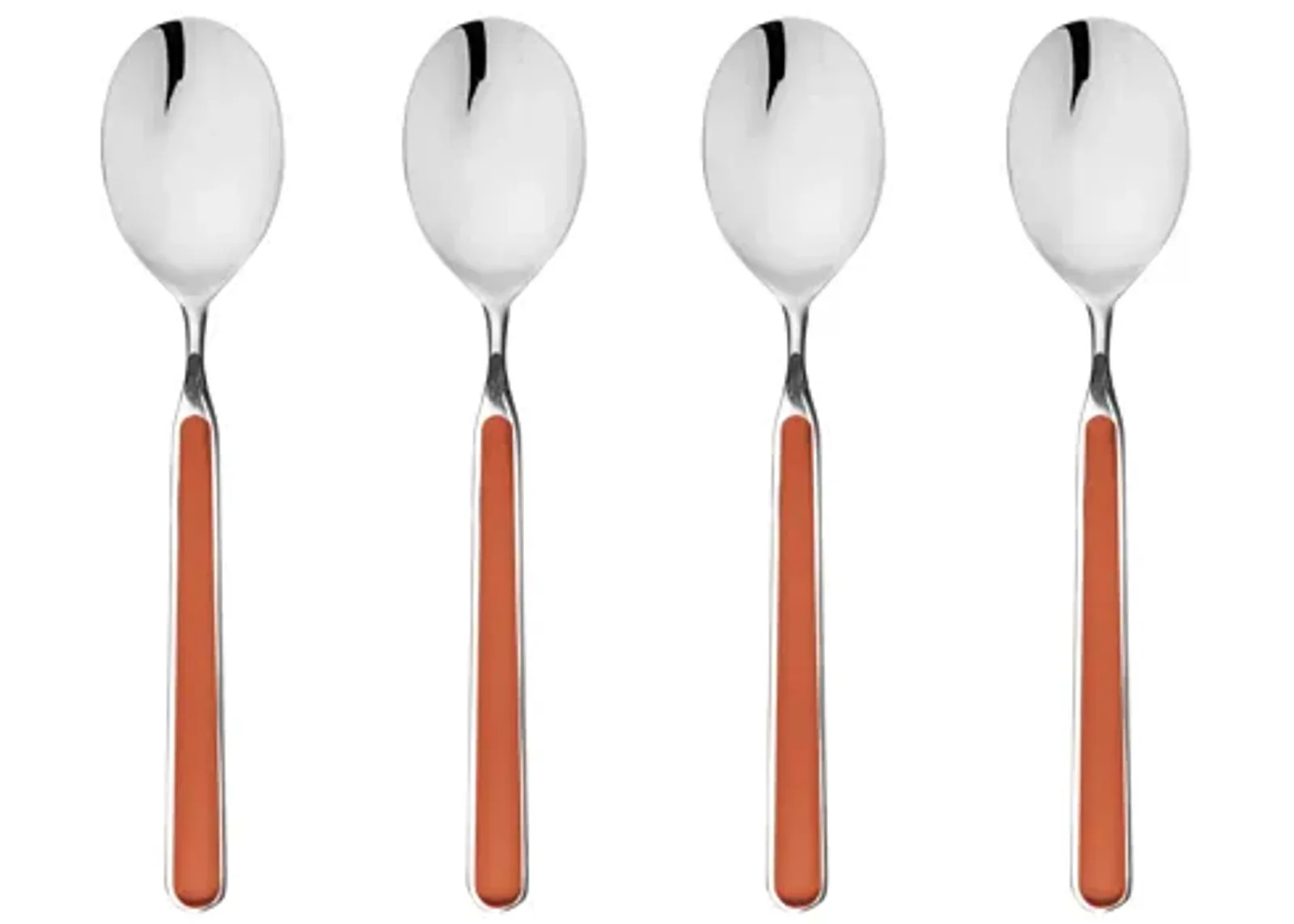 Fantasia 4-Piece Coffee Spoon Set in Rust