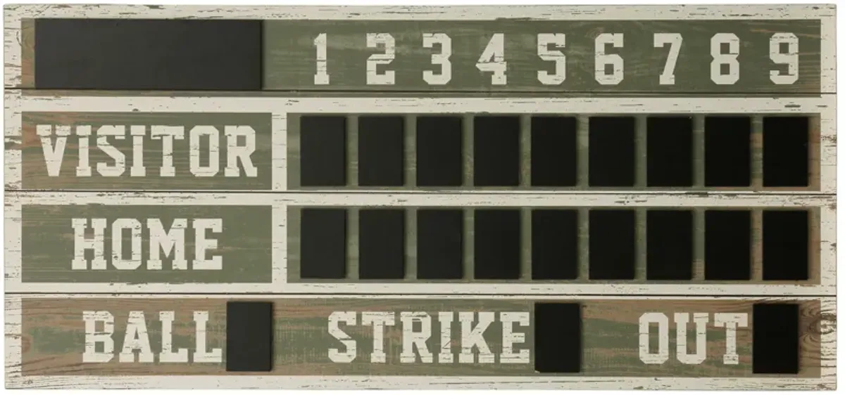 Old Ballpark Scoreboard