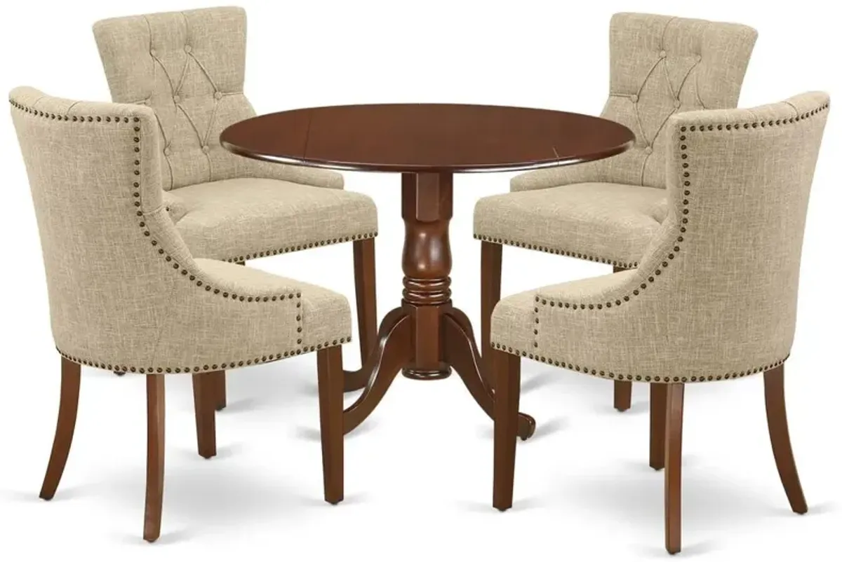 Dining Room Set Mahogany, DLFR5-MAH-05