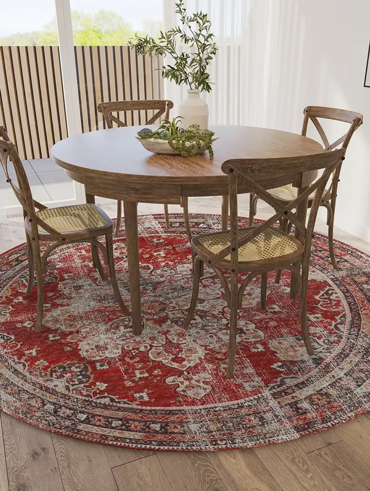 Jericho JC6 Garnet 6' Rug