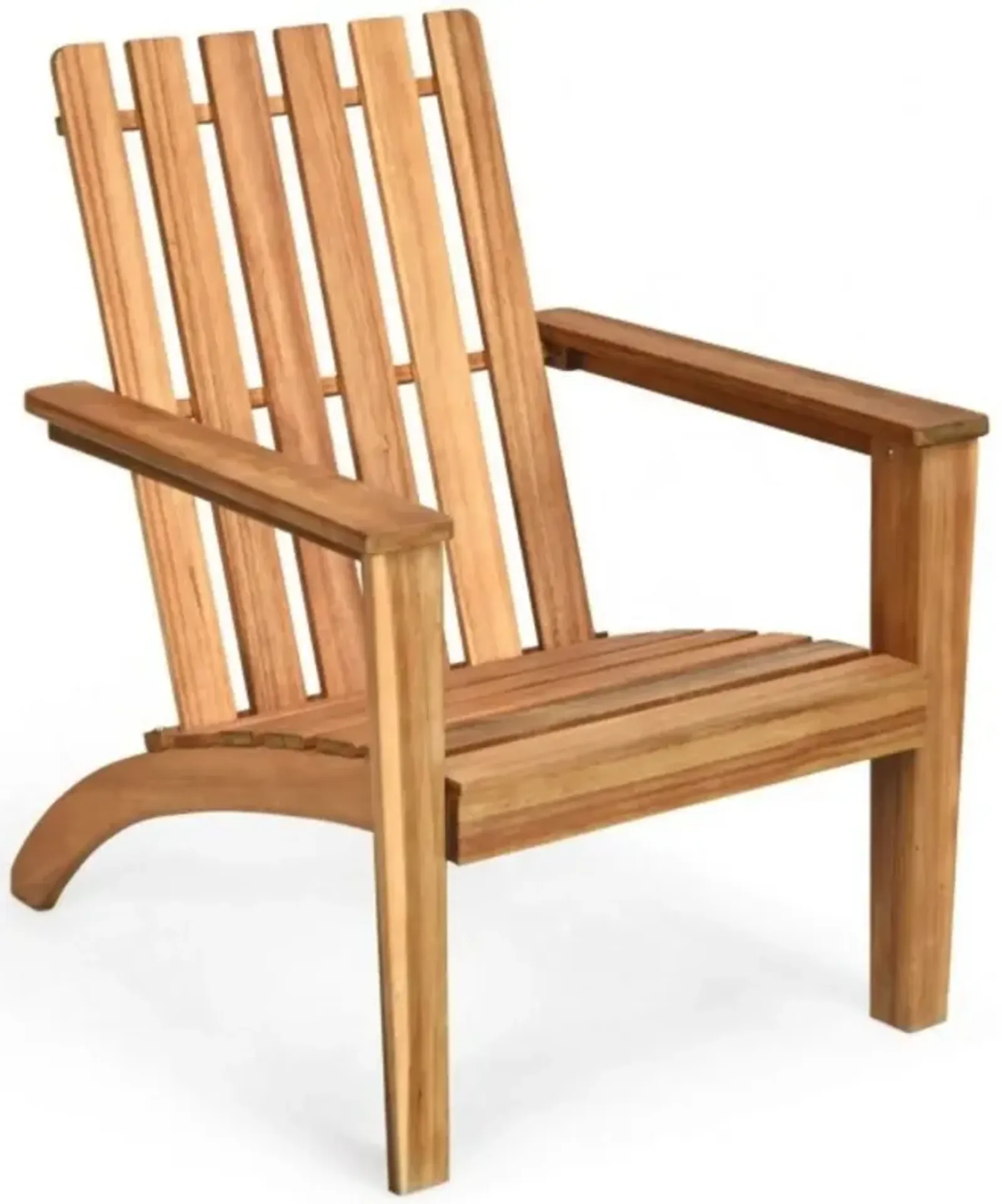 Hivvago Indoor/Outdoor Acacia Wood Adirondack Lounge Armchair