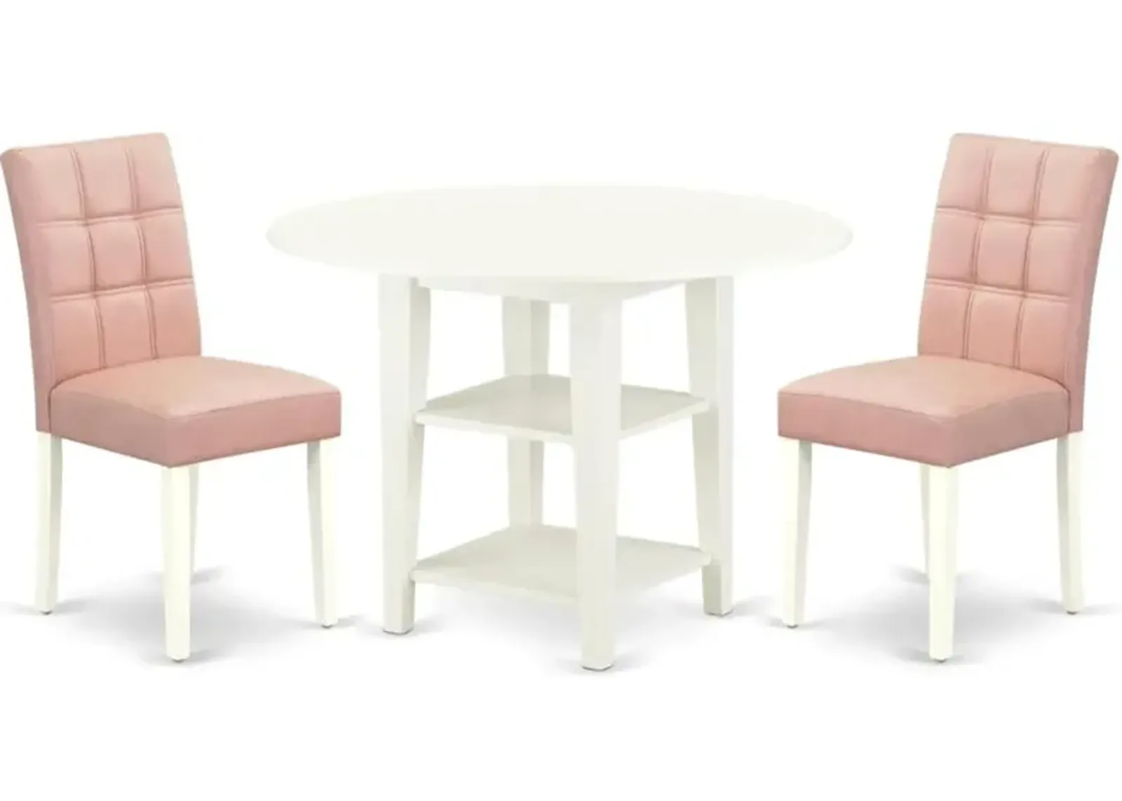 3 Piece Kitchen Table Set consists A Dinner Table