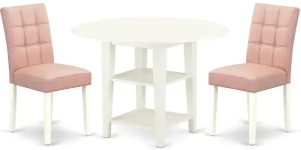 3 Piece Kitchen Table Set consists A Dinner Table