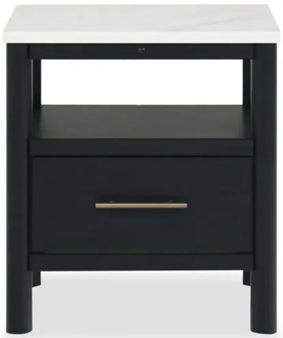 Cadmori 24" One-Drawer Charging Nightstand