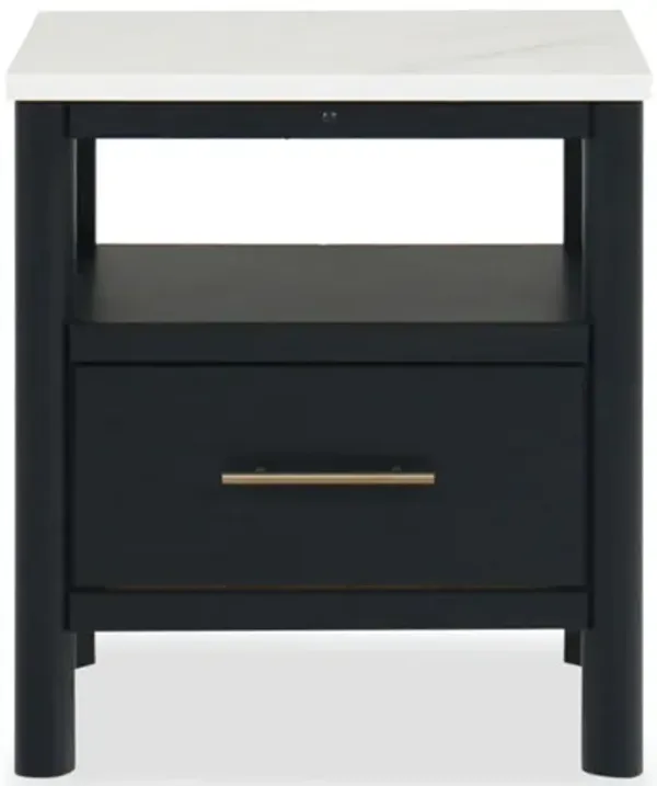 Cadmori 24" One-Drawer Charging Nightstand