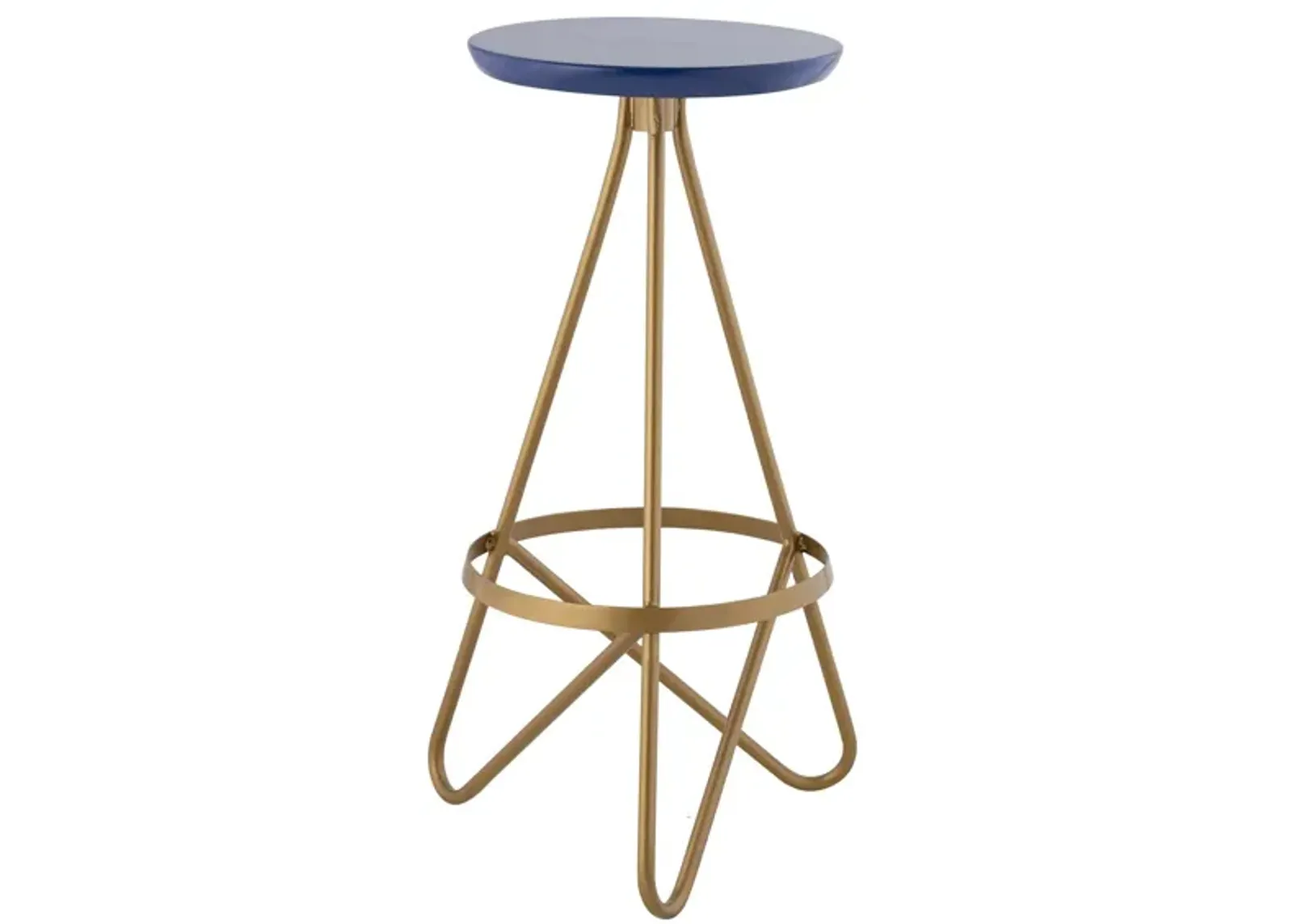 Spiroa 30" Modern Industrial Metal Backless Circular Bar Stool