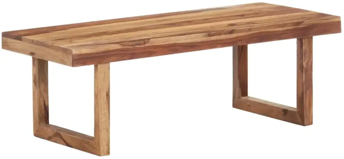 vidaXL Coffee Table 39.4x19.7x13.8 Solid Sheesham Wood