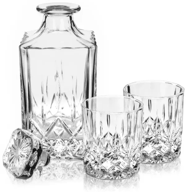 Admiral Crystal Decanter and Tumbler Set