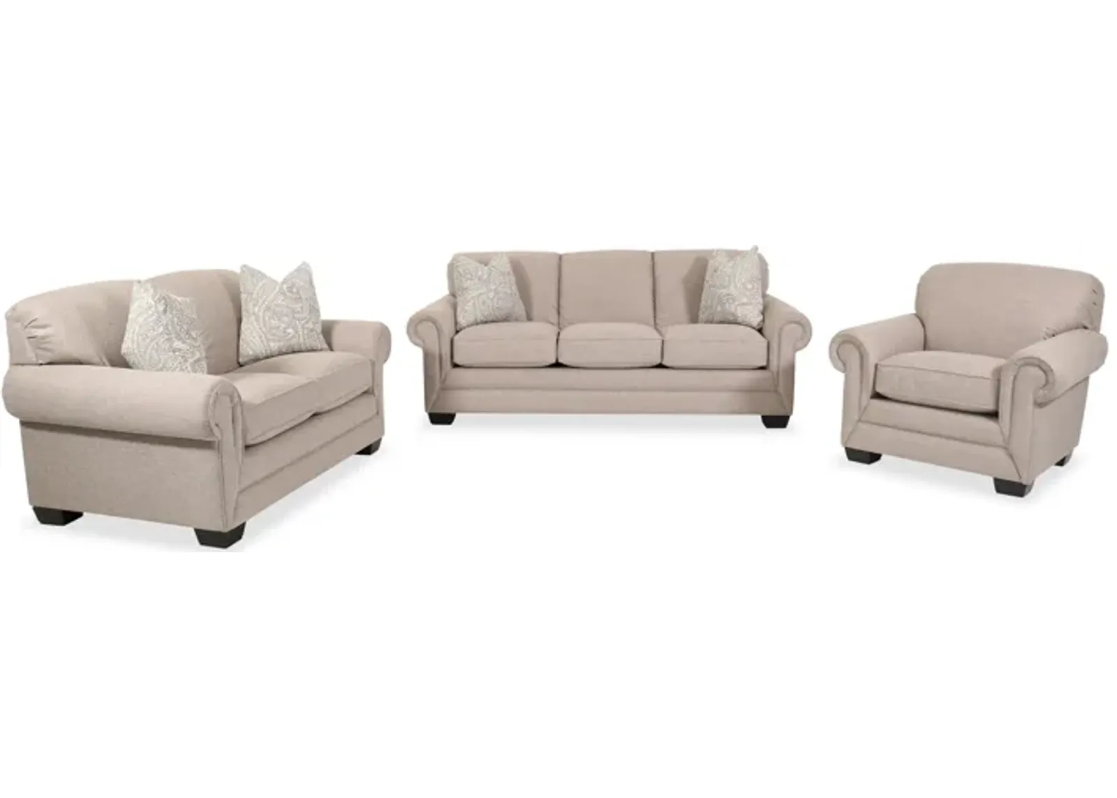 Mackenzie Three-Piece Wicker Sofa Set