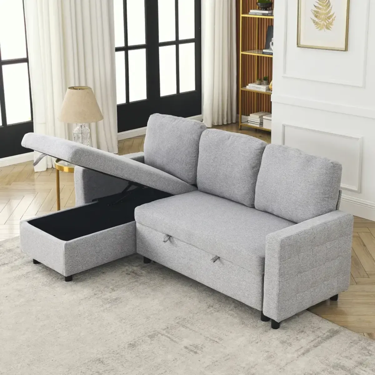 Reversible Sleeper Sofa Bed for Tight Spaces