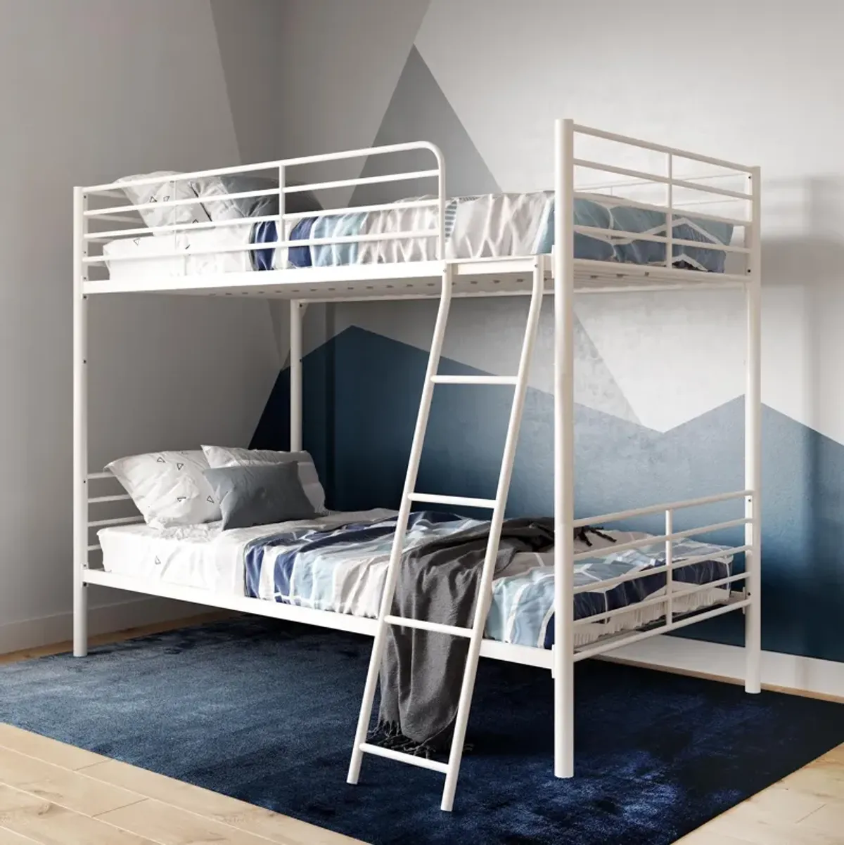 Atwater Living Daysi Convertible Twin over Twin Metal Bunk Bed