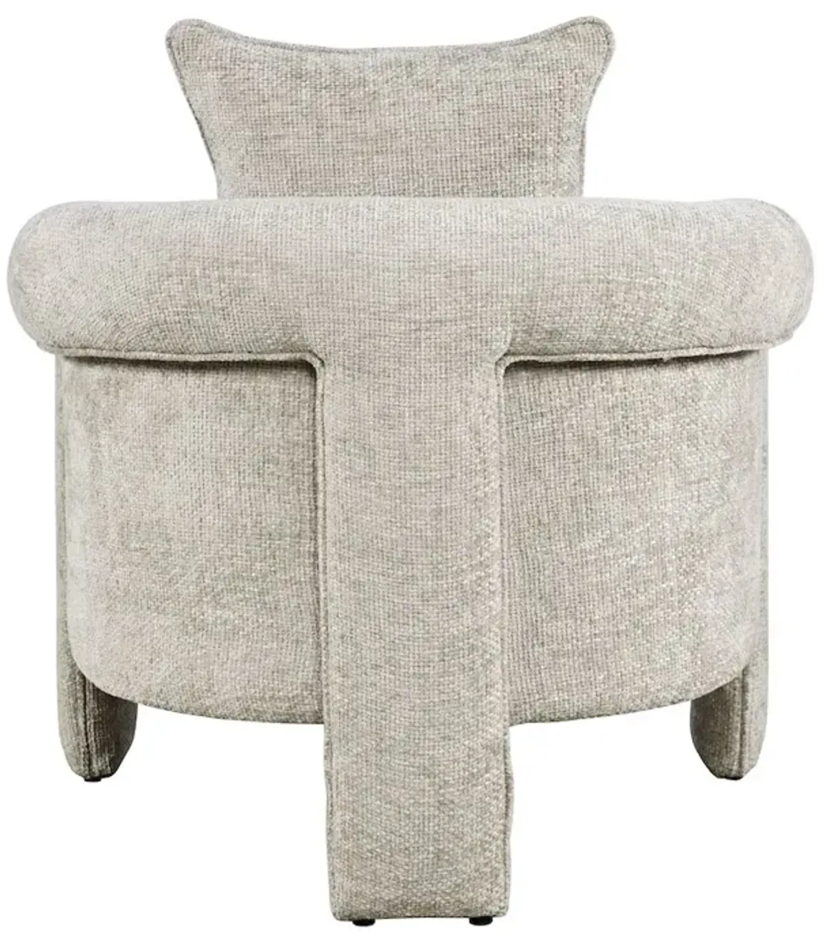 Jofran Adley Modern Upholstered Vintage Accent Armchair with Pillow