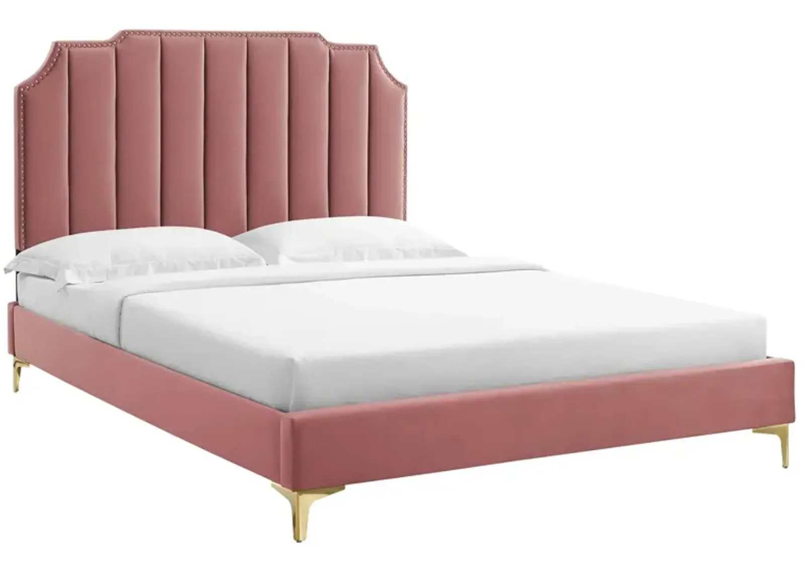 Modway - Colette King Performance Velvet Platform Bed