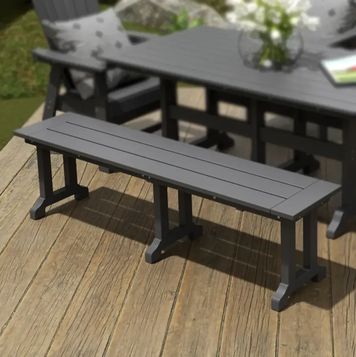 WestinTrends 65" Outdoor Dining Bench