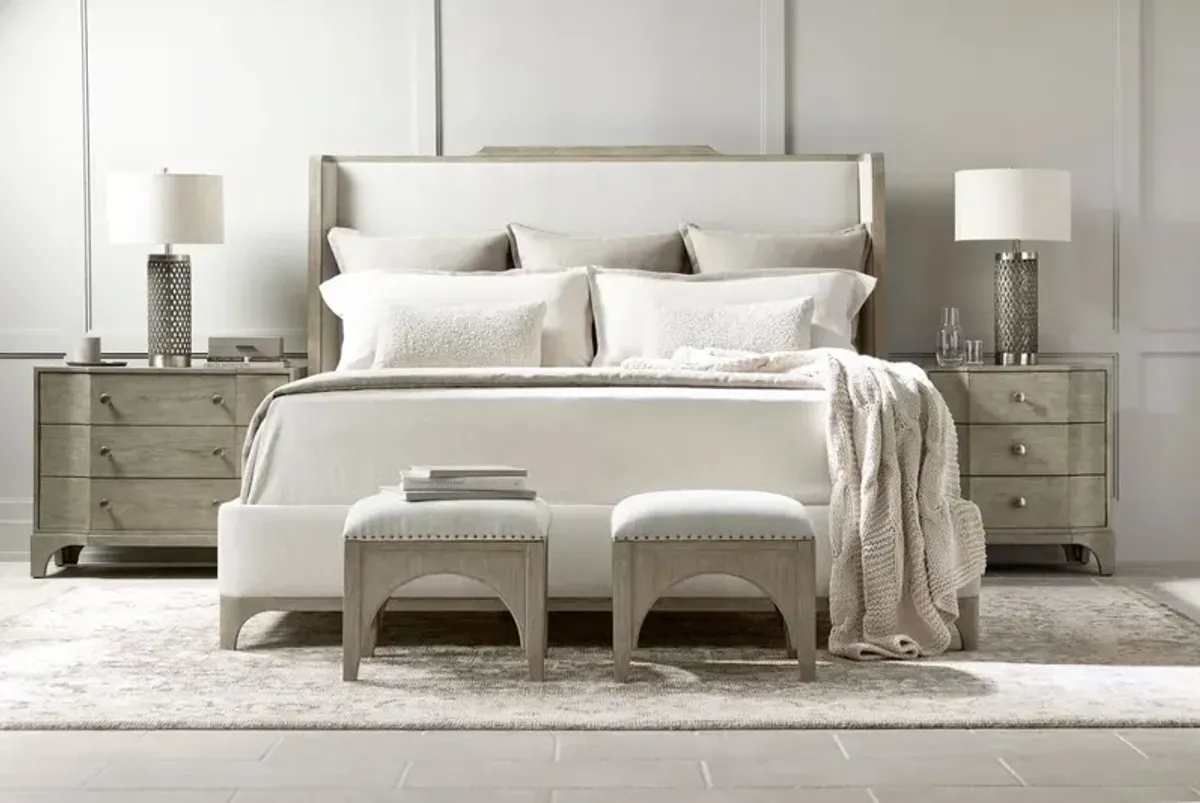 Albion California King Bed in Pewter