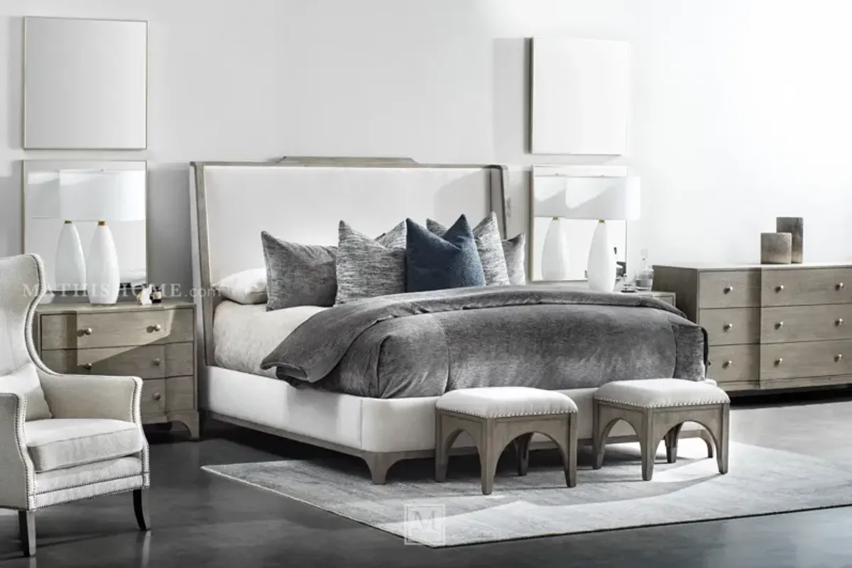 Albion California King Bed in Pewter