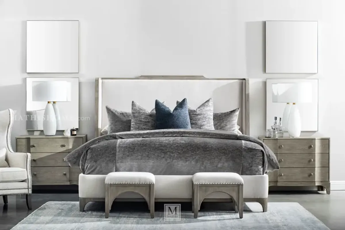 Albion California King Bed in Pewter