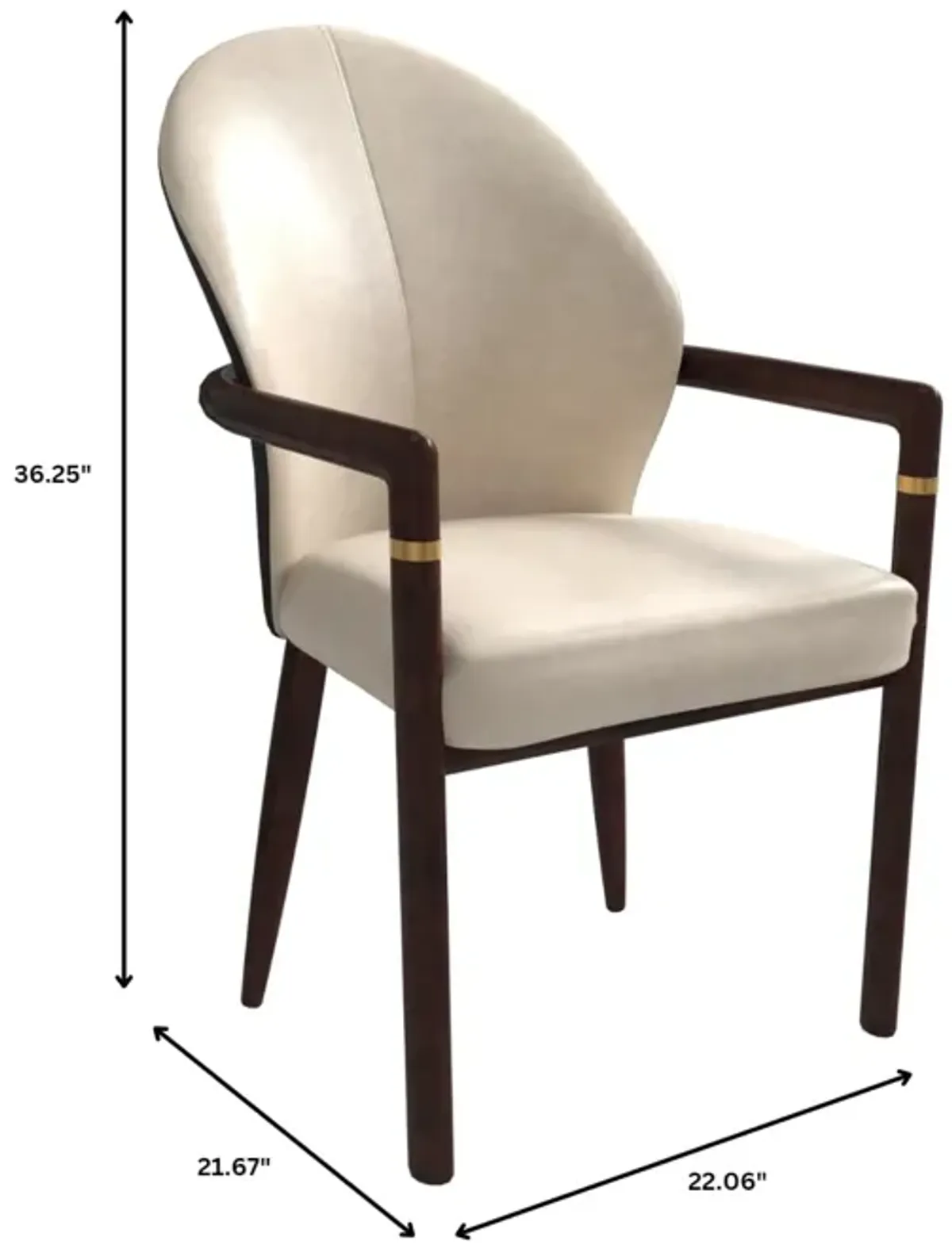 LeisureMod Opaline Series Elegant Wooden Dining Chair in Black Velvet and Toupe - Set of 4