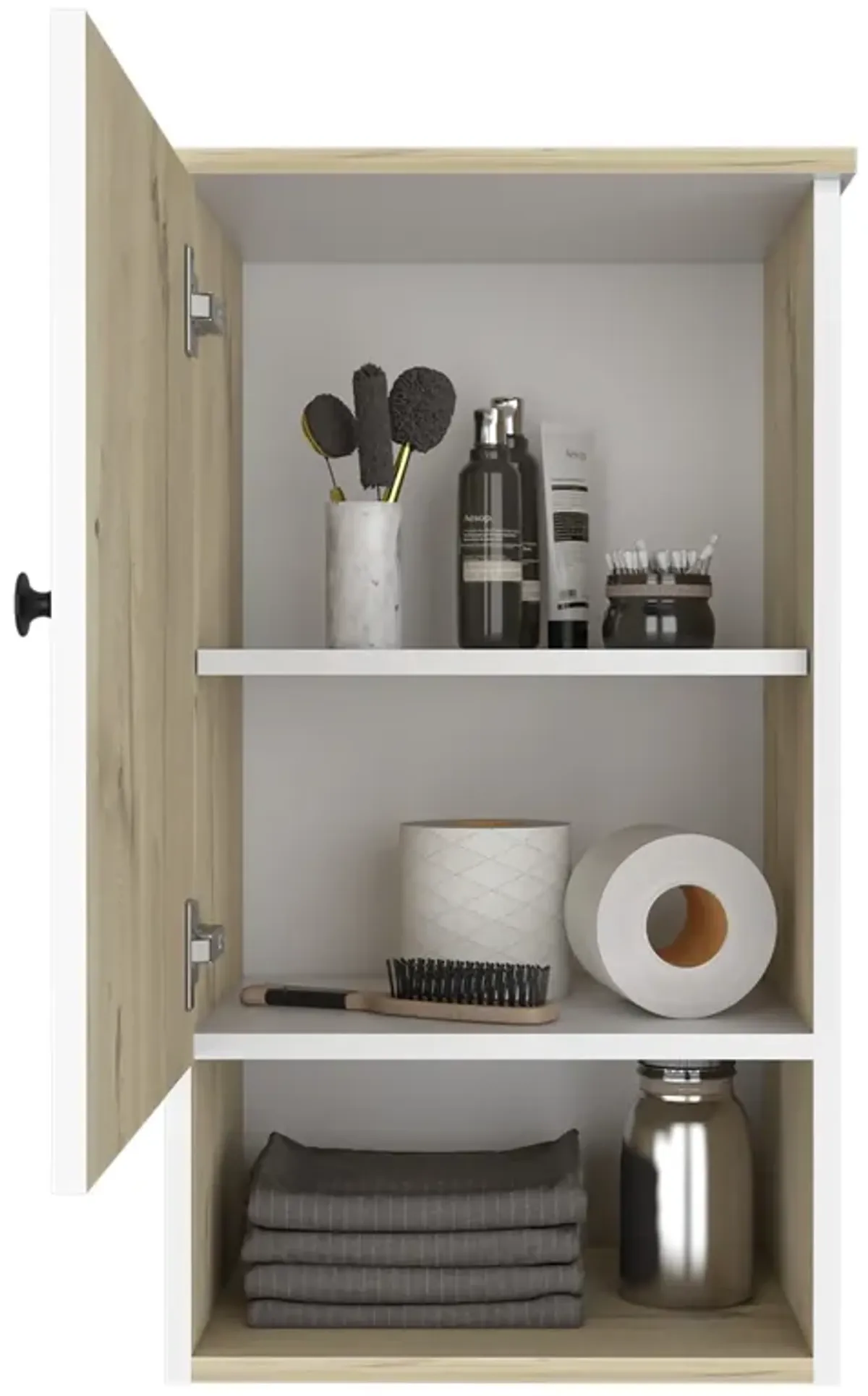 Medicine Cabinet Porto, Bathroom, Light Oak / White