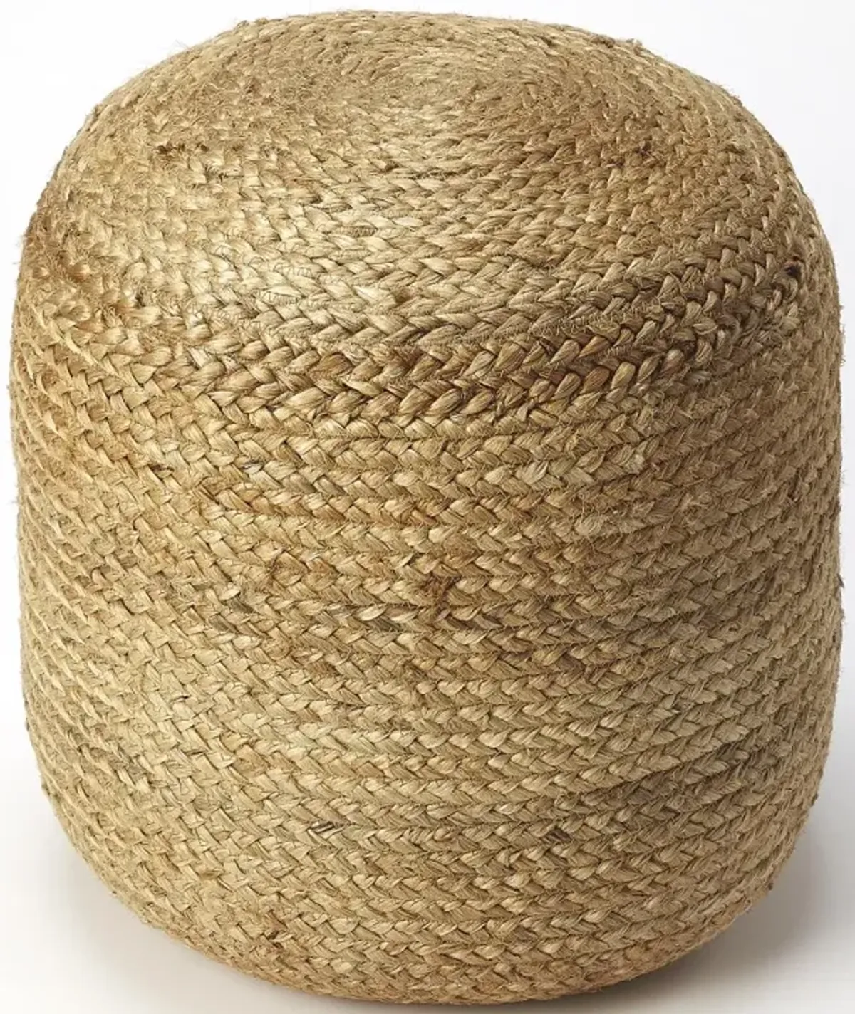 Bohemian Bullet Jute Pouf Ottoman