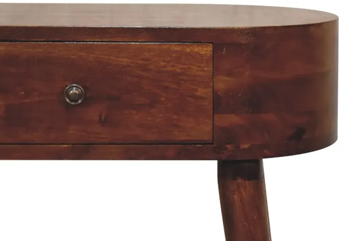 Mini Albion Chestnut  1 Drawer Solid Wood  Console